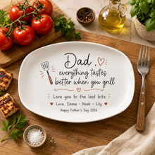 Load image into Gallery viewer, Personalized Grill Platter Custom Name Gift for Dad
