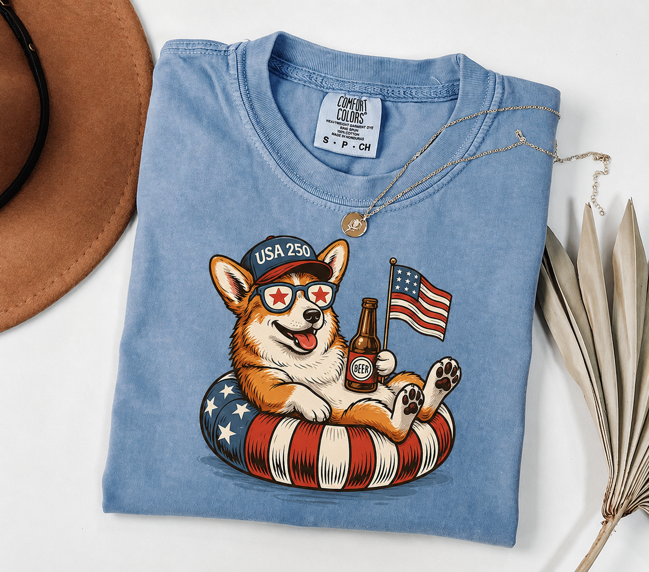 Custom Dog Patriotic Comfort Shirt Independence Day Gift for Dad