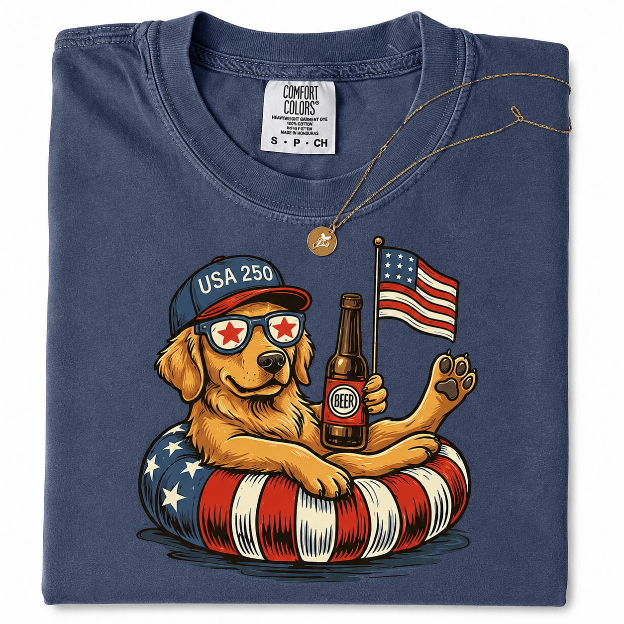 Custom Dog Patriotic Comfort Shirt Independence Day Gift for Dad