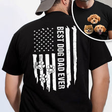 Load image into Gallery viewer, Personalized Dog Dad T-Shirt Custom Photo Gift for Father

