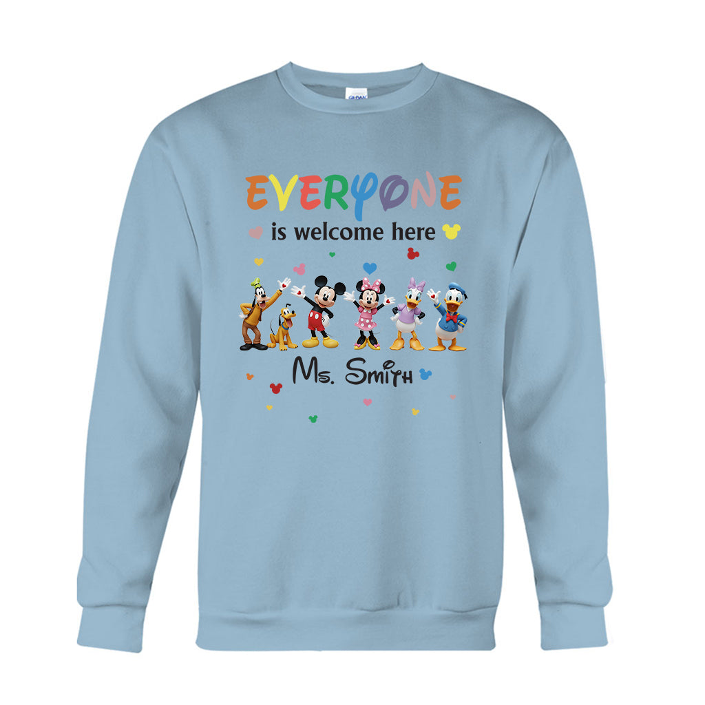 Personalized 'Everyone Is Welcome Here' T-shirt & Hoodie for Kids