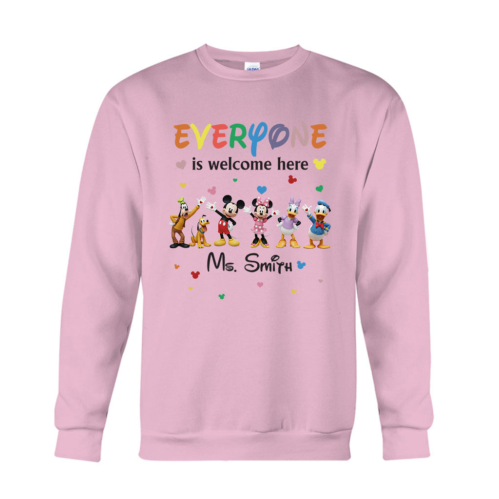 Personalized 'Everyone Is Welcome Here' T-shirt & Hoodie for Kids