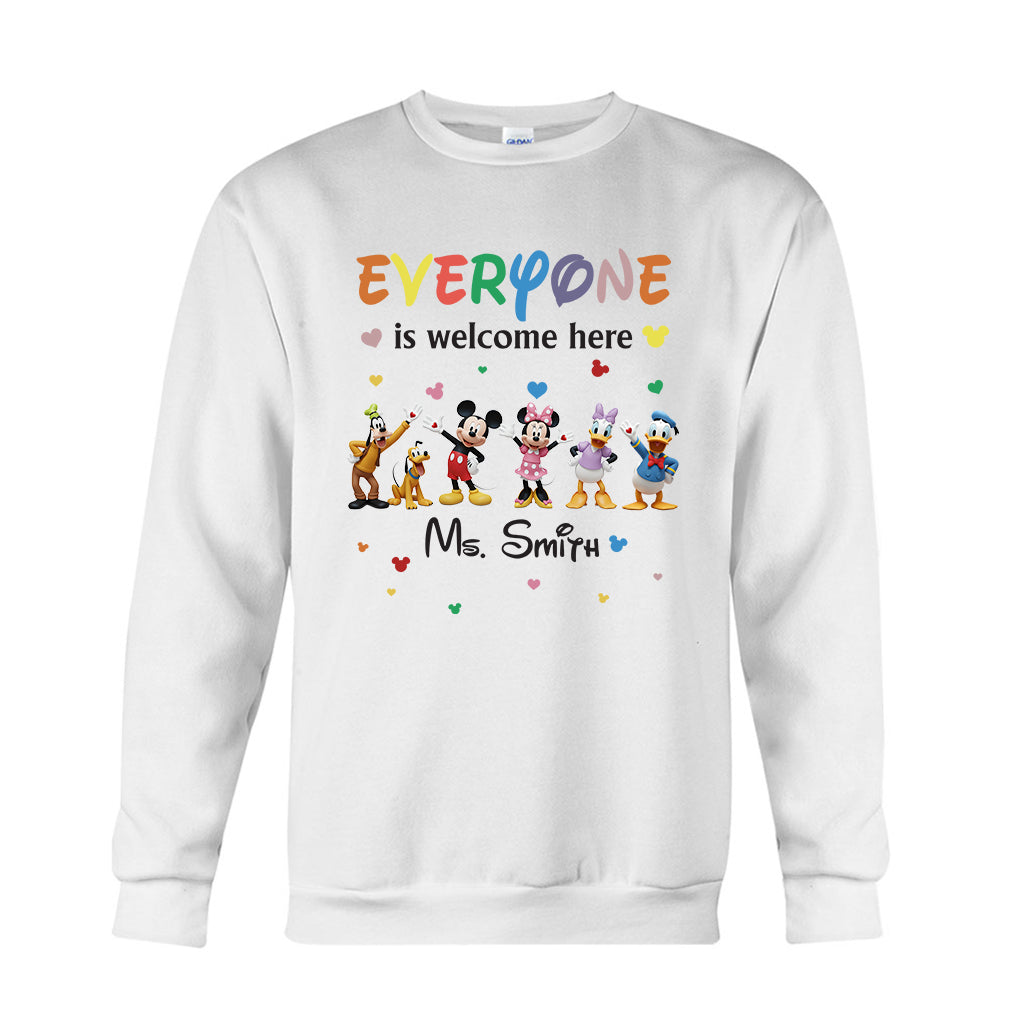 Personalized 'Everyone Is Welcome Here' T-shirt & Hoodie for Kids