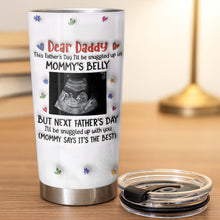 Load image into Gallery viewer, Personalized Stainless Steel Tumbler for Dad Ultrasound Photo Gift
