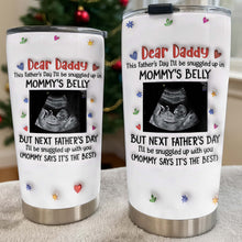 Load image into Gallery viewer, Personalized Stainless Steel Tumbler for Dad Ultrasound Photo Gift
