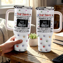 Load image into Gallery viewer, Personalized 40oz Tumbler for Dad with Ultrasound Design Gift
