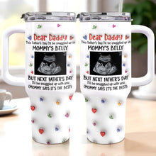 Load image into Gallery viewer, Personalized 40oz Tumbler for Dad with Ultrasound Design Gift

