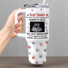 Load image into Gallery viewer, Personalized 40oz Tumbler for Dad with Ultrasound Design Gift

