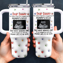 Load image into Gallery viewer, Personalized 40oz Tumbler for Dad with Ultrasound Design Gift
