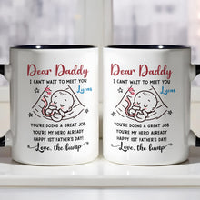 Load image into Gallery viewer, Personalized Accent Mug Custom Message for Dad 1st Father's Day Gift
