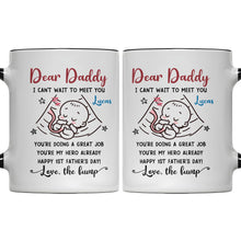 Load image into Gallery viewer, Personalized Accent Mug Custom Message for Dad 1st Father's Day Gift
