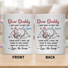 Load image into Gallery viewer, Personalized Accent Mug Custom Message for Dad 1st Father's Day Gift
