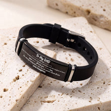 Load image into Gallery viewer, Personalized Silicone Bracelet Custom Photo Gift for Dad
