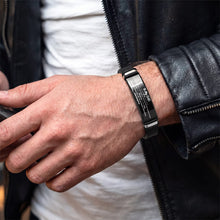 Load image into Gallery viewer, Personalized Silicone Bracelet Custom Photo Gift for Dad
