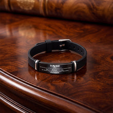 Load image into Gallery viewer, Personalized Silicone Bracelet Custom Photo Gift for Dad
