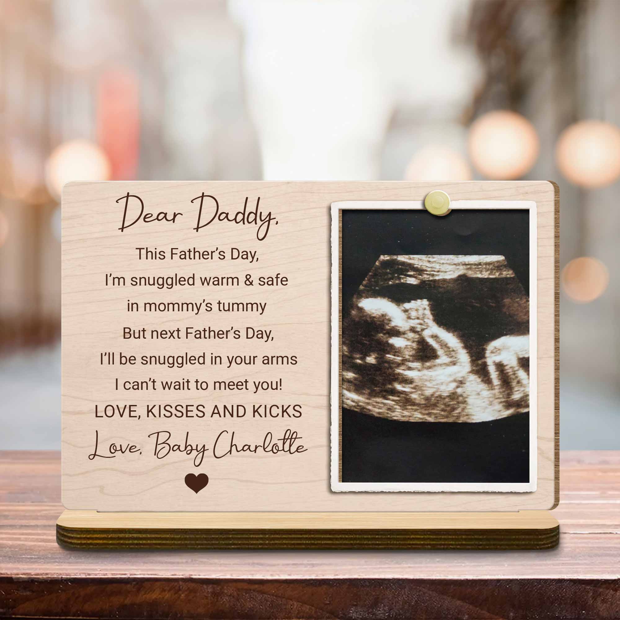 Personalized Wood Plaque Custom Photo Gift for Dad Father's Day