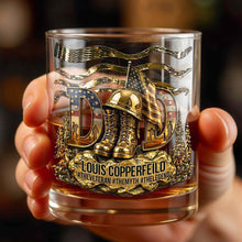 Load image into Gallery viewer, Personalized Custom Whiskey Glass for Dad with 3D Design
