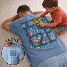 Load image into Gallery viewer, Personalized City Road Map Custom T-Shirt for Dad Gift
