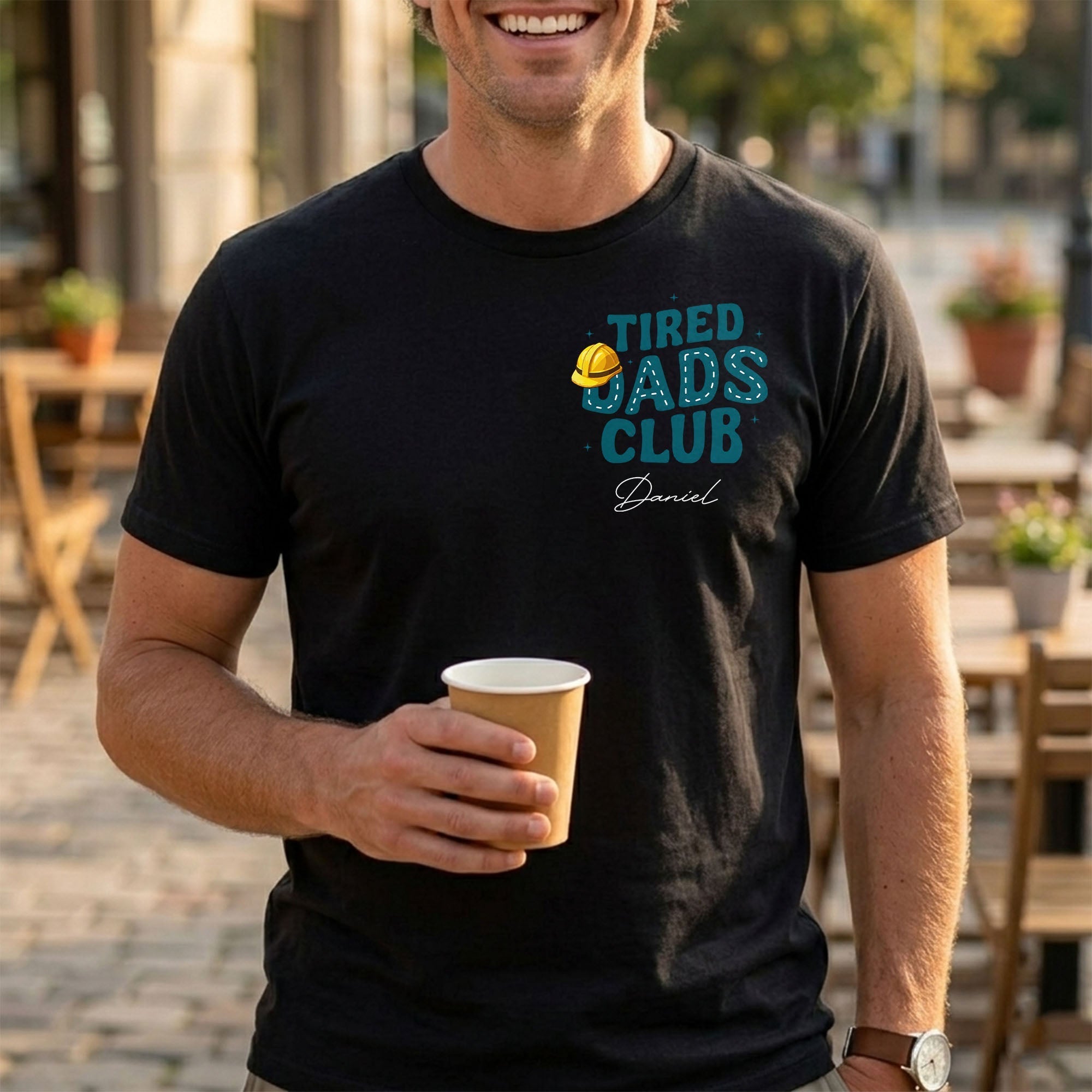 Personalized T-Shirt for Dad Tired Dads Club Gift Idea