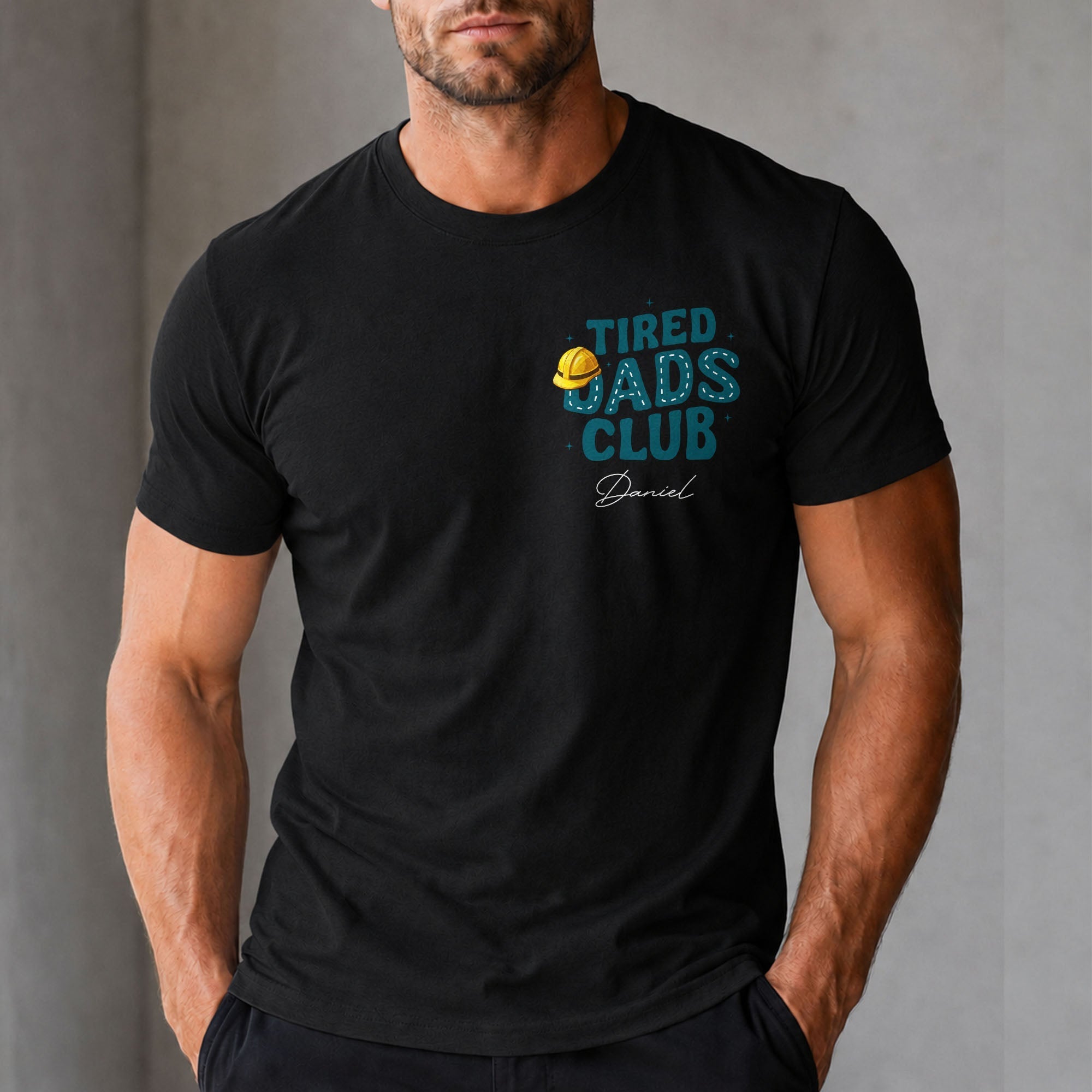 Personalized T-Shirt for Dad Tired Dads Club Gift Idea