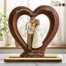 Load image into Gallery viewer, Personalized 2-Layer Wood Plaque Custom Family Gift for Dad
