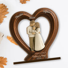 Load image into Gallery viewer, Personalized 2-Layer Wood Plaque Custom Family Gift for Dad
