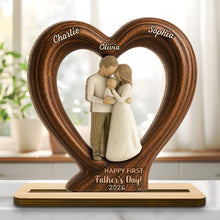 Load image into Gallery viewer, Personalized 2-Layer Wood Plaque Custom Family Gift for Dad
