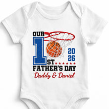 Load image into Gallery viewer, Personalized Baby Onesie Custom Name for Dad 1st Father's Day Gift
