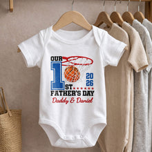 Load image into Gallery viewer, Personalized Baby Onesie Custom Name for Dad 1st Father's Day Gift

