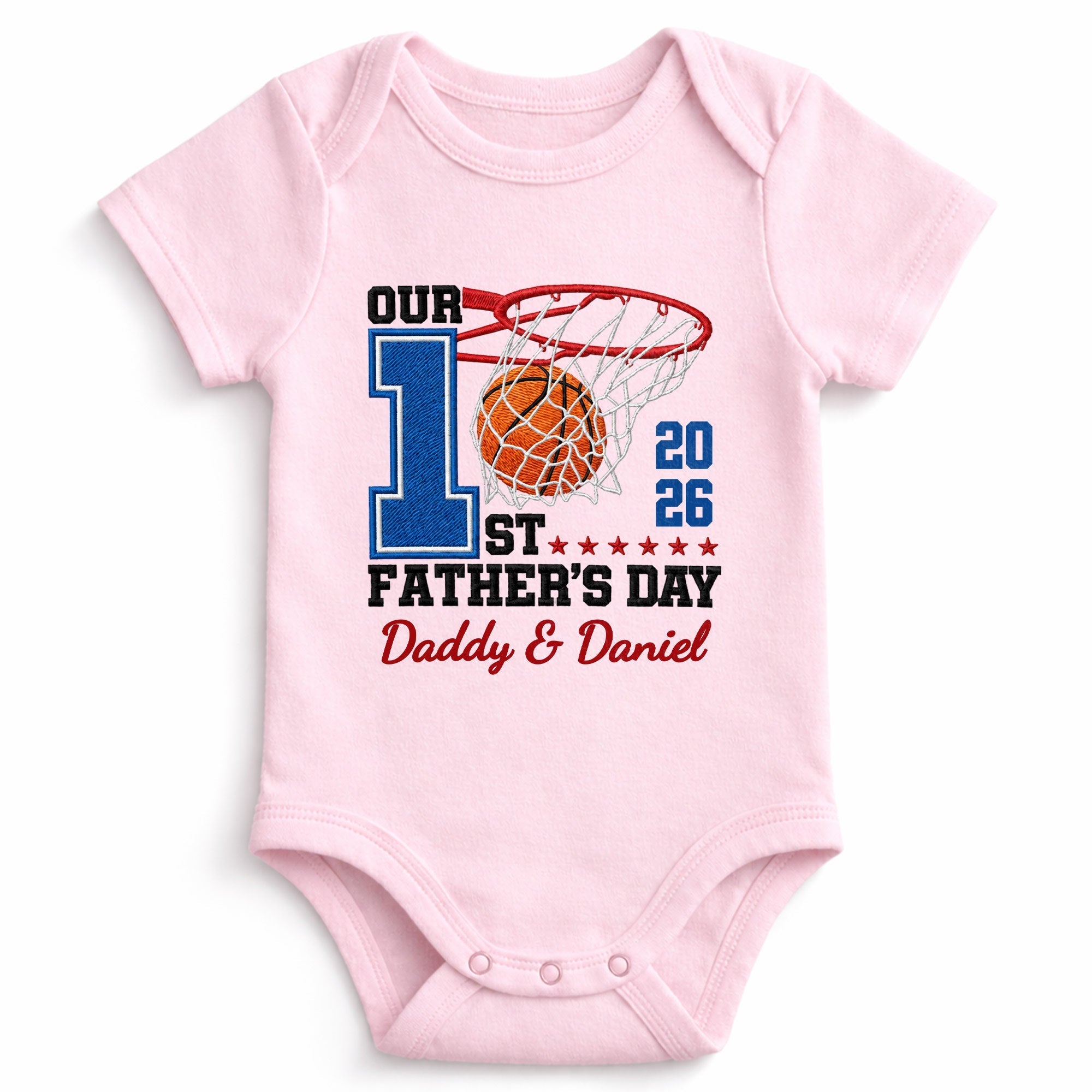 Personalized Baby Onesie Custom Name for Dad 1st Father's Day Gift