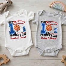 Load image into Gallery viewer, Personalized Baby Onesie Custom Name for Dad 1st Father's Day Gift
