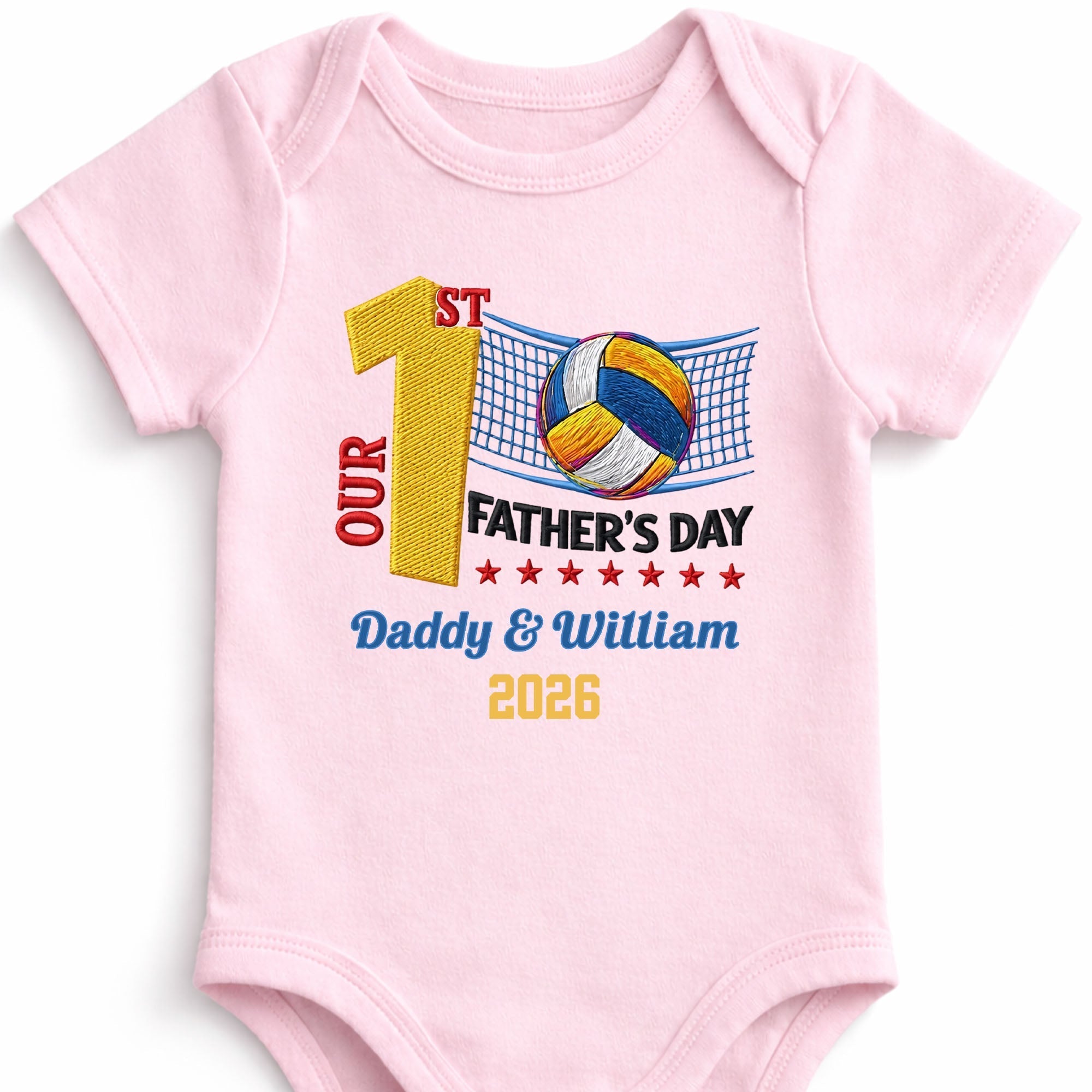 Personalized Custom Baby Onesie for Dad 1st Father's Day Gift