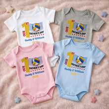 Load image into Gallery viewer, Personalized Custom Baby Onesie for Dad 1st Father's Day Gift
