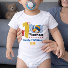 Load image into Gallery viewer, Personalized Custom Baby Onesie for Dad 1st Father's Day Gift
