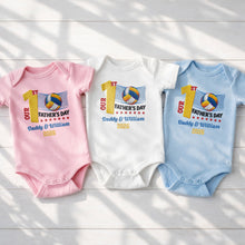 Load image into Gallery viewer, Personalized Custom Baby Onesie for Dad 1st Father's Day Gift
