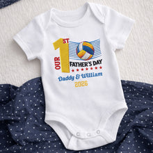 Load image into Gallery viewer, Personalized Custom Baby Onesie for Dad 1st Father's Day Gift
