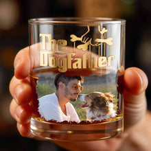 Load image into Gallery viewer, Personalized Custom Photo Whiskey Glass Gift for Dog Dad
