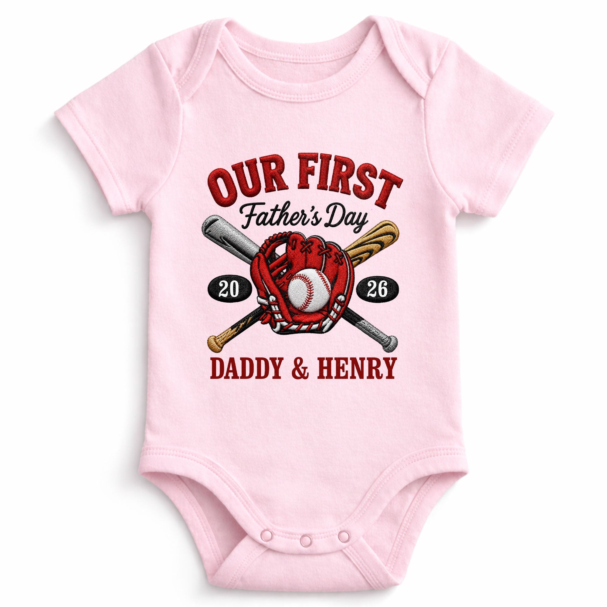 Personalized Baby Onesie Custom Name Gift for Dad's First Father's Day