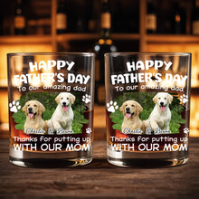 Load image into Gallery viewer, Personalized Whiskey Glass Custom Dog Photo Gift for Dad
