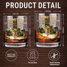 Load image into Gallery viewer, Personalized Whiskey Glass Custom Dog Photo Gift for Dad
