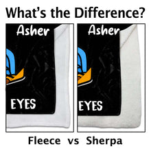 Load image into Gallery viewer, Personalized Fleece Blanket Gift for Dad Custom Name Funny
