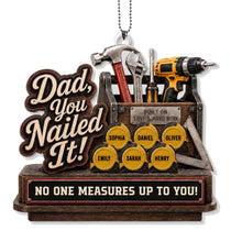 Load image into Gallery viewer, Personalized Acrylic Car Ornament Custom Gift for Dad
