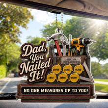 Load image into Gallery viewer, Personalized Acrylic Car Ornament Custom Gift for Dad
