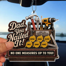 Load image into Gallery viewer, Personalized Acrylic Car Ornament Custom Gift for Dad
