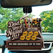 Load image into Gallery viewer, Personalized Acrylic Car Ornament Custom Gift for Dad
