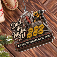 Load image into Gallery viewer, Personalized Acrylic Car Ornament Custom Gift for Dad
