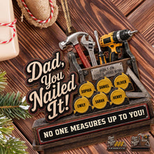 Load image into Gallery viewer, Personalized Double Layer Wood Ornament for Dad Gift Idea

