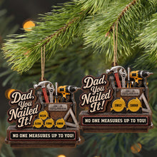 Load image into Gallery viewer, Personalized Double Layer Wood Ornament for Dad Gift Idea
