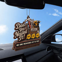 Load image into Gallery viewer, Personalized Wood Ornament Custom Name Gift for Dad's Car
