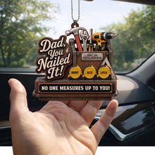 Load image into Gallery viewer, Personalized Wood Ornament Custom Name Gift for Dad's Car
